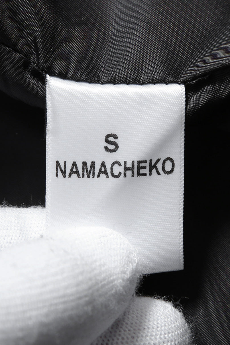 極美品 ナマチェコ NAMACHEKO / 23AW VERDUN COAT スタッズ コート / size S (BLACK)
