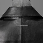 MM6 Maison Margiela メゾン マルジェラ / 23SS 美品 シープレザー ベスト / S52FB0056 / size 44 (BLACK) 国内正規品