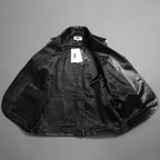 MM6 Maison Margiela メゾン マルジェラ / 23SS 美品 シープレザー ベスト / S52FB0056 / size 44 (BLACK) 国内正規品