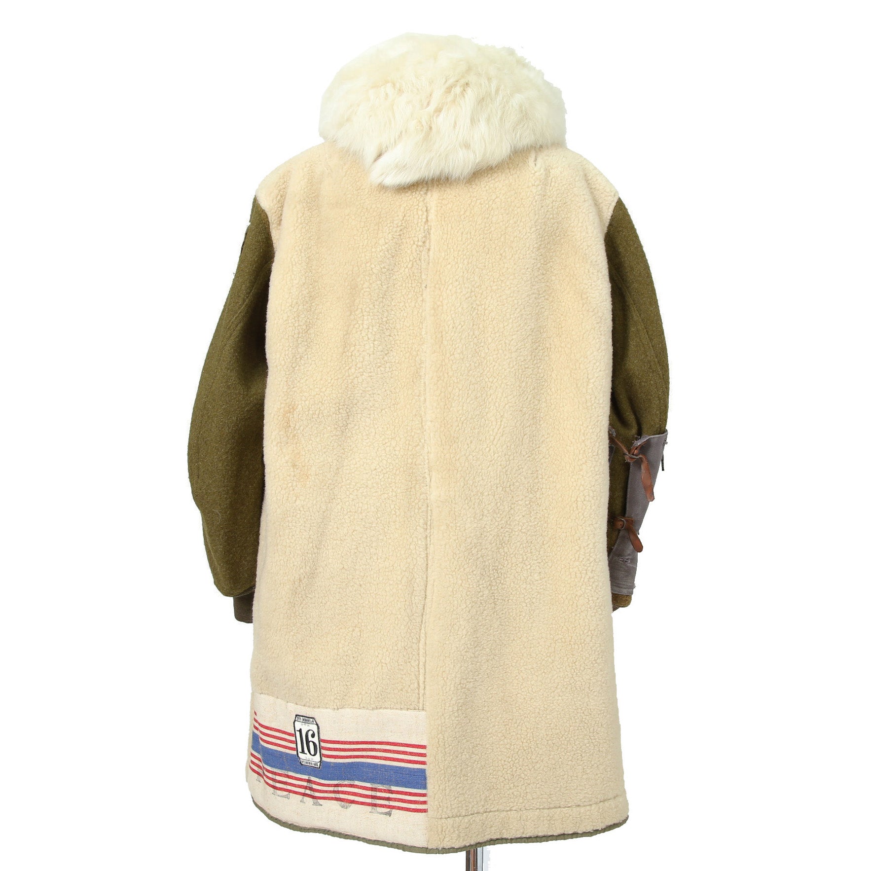 一点物 新品 SHARE SPIRIT シェアスピリット / リメイク ムートン ボア / フーデッド コート / one size (NATURAL)