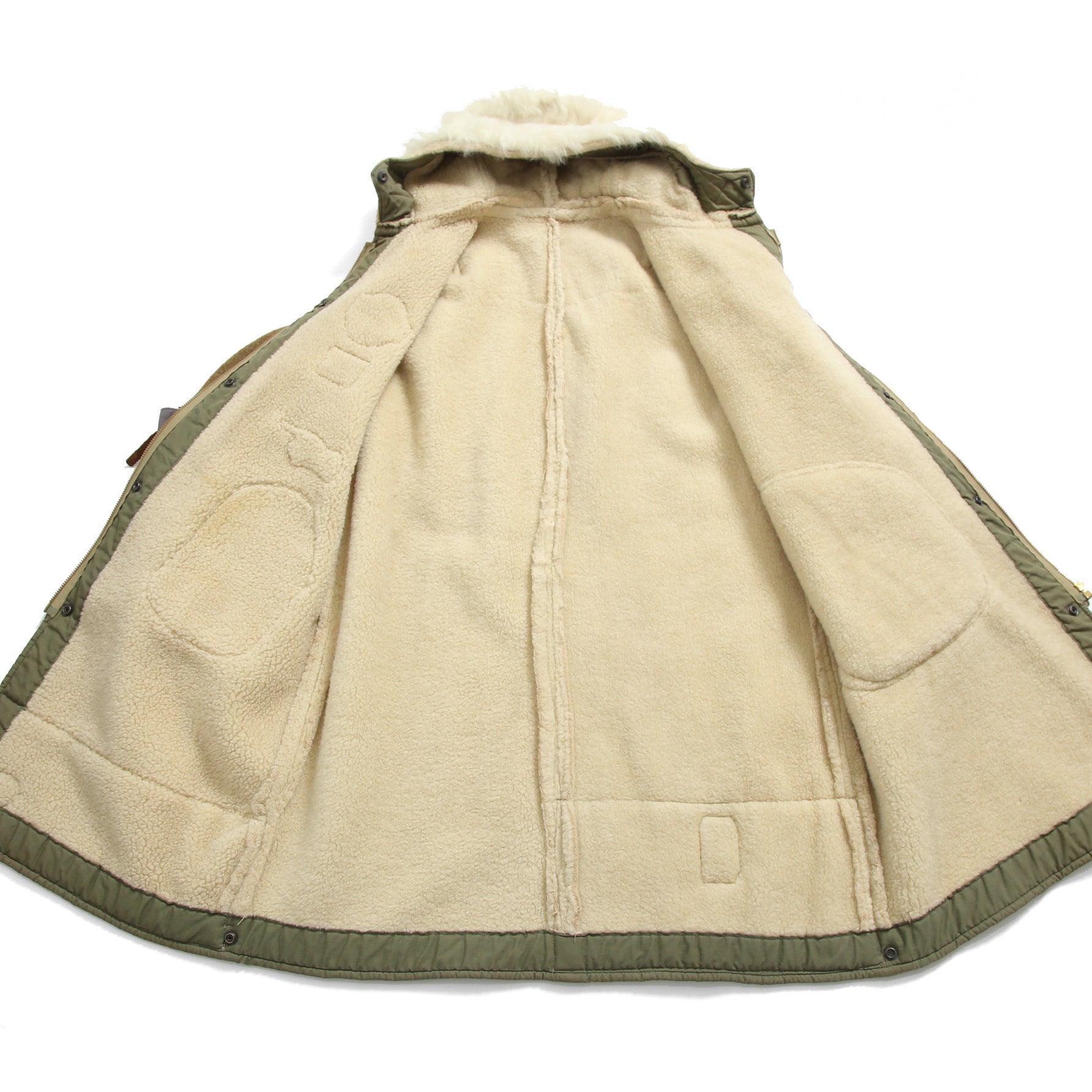 一点物 新品 SHARE SPIRIT シェアスピリット / リメイク ムートン ボア / フーデッド コート / one size (NATURAL)