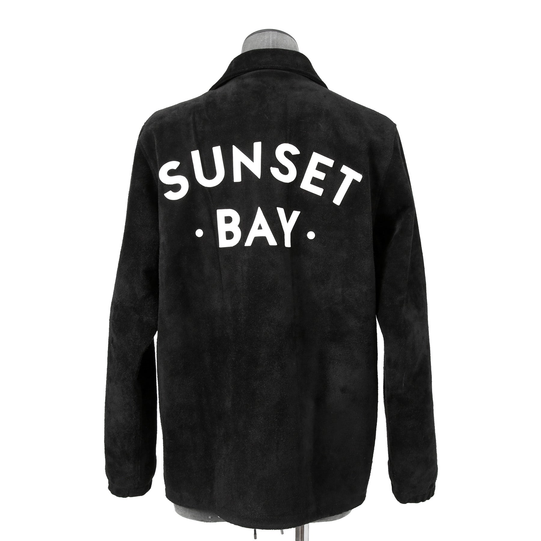 新品 SUNSET BAY サンセットベイ / ANAHEIM W/PATCH レザージャケット / size 3 (L) BLACK