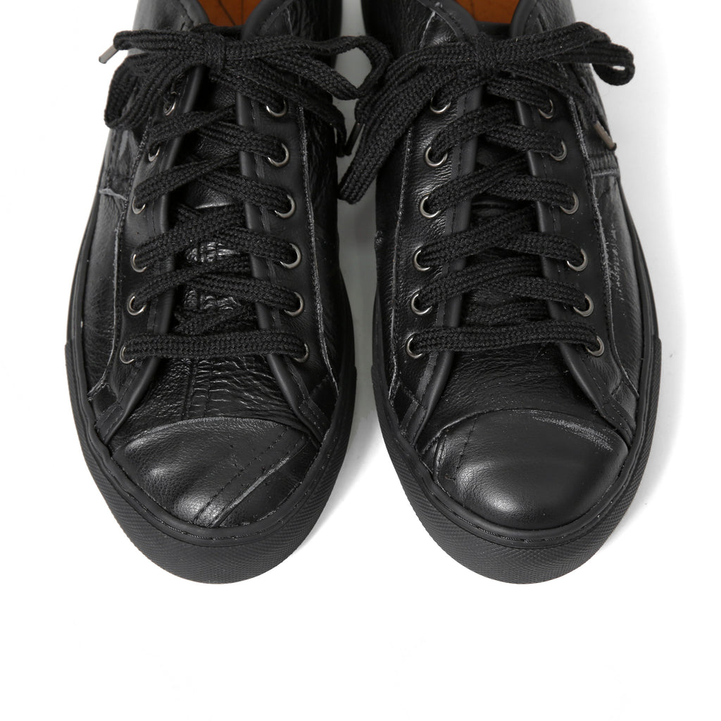 新品 GEOFFREY B.SMALL ジェフリービースモール / 24SS Liberte KOBE別注 3/3 LUZ06 Patchwork Leather Sneaker / size 42(27cm) BLACK シューズ