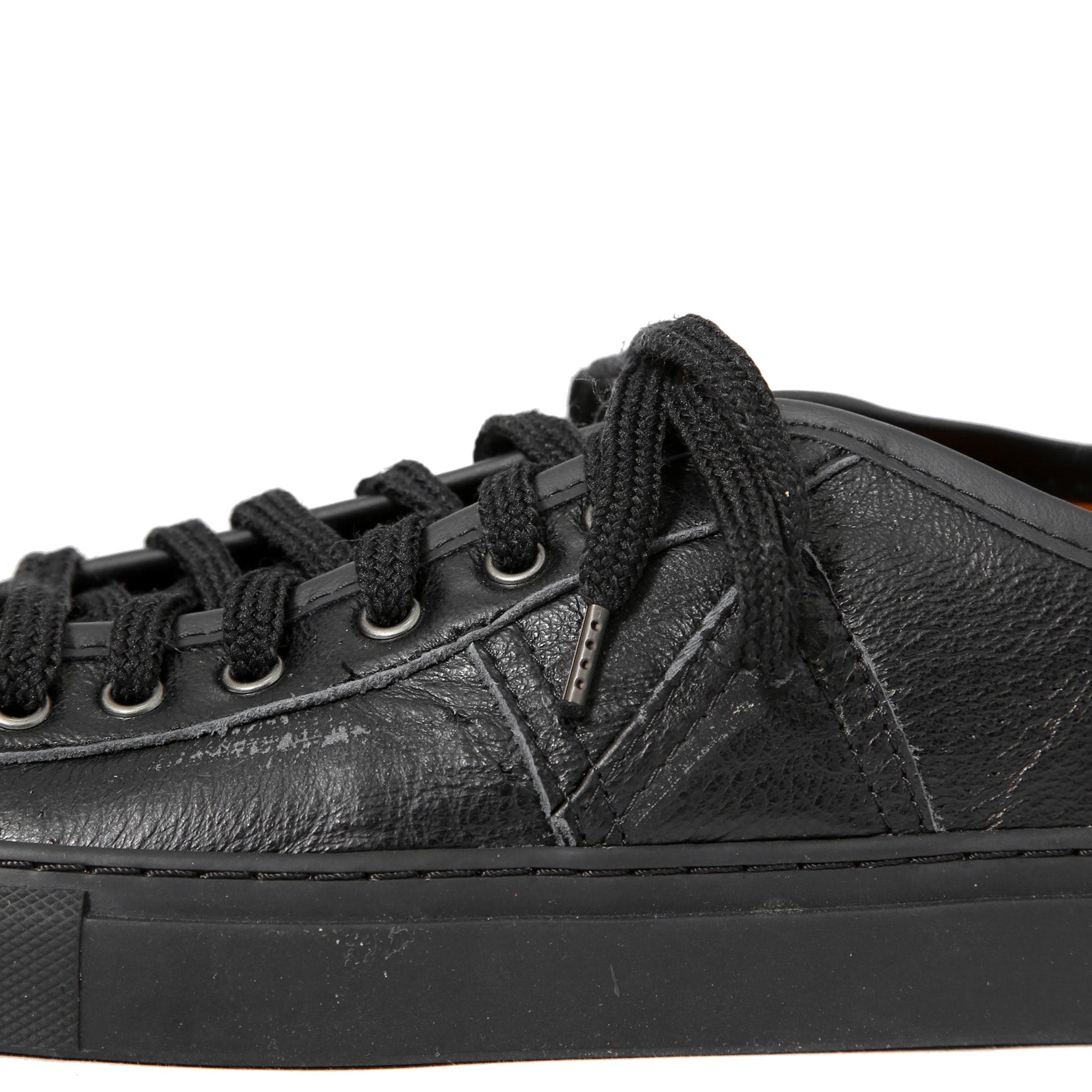 新品 GEOFFREY B.SMALL ジェフリービースモール / 24SS Liberte KOBE別注 3/3 LUZ06 Patchwork Leather Sneaker / size 42(27cm) BLACK シューズ