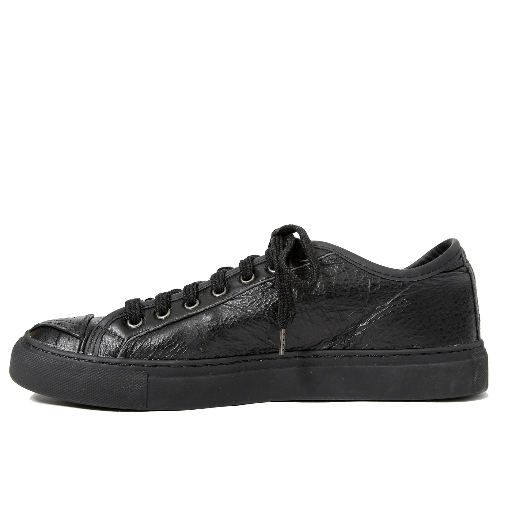 新品 GEOFFREY B.SMALL ジェフリービースモール / 24SS Liberte KOBE別注 3/3 LUZ06 Patchwork Leather Sneaker / size 42(27cm) BLACK シューズ