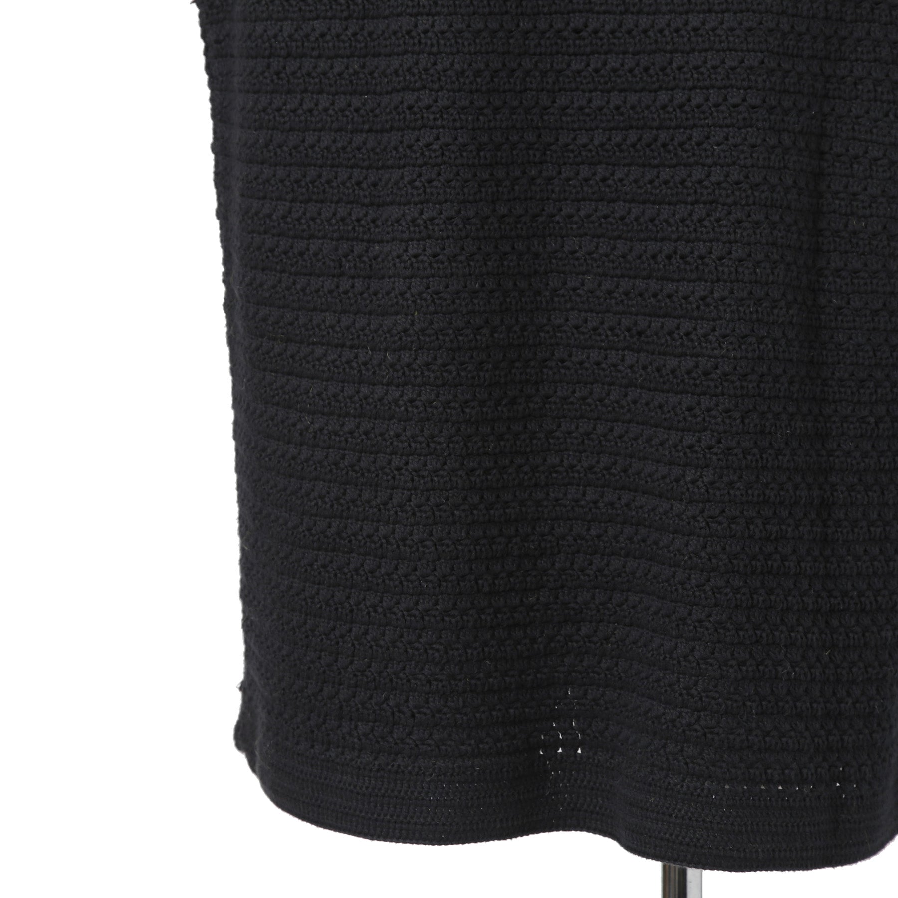 NAMACHEKO ナマチェコ / 美品 23SS BARAN POLO フリンジニット ベスト / size S (BLACK)
