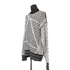 MM6 Maison Margiela エムエムシックス メゾンマルジェラ /  2023SS オーバーサイズ プルオーバー ニット/ size S BLACK x WHITE