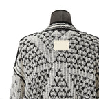 MM6 Maison Margiela エムエムシックス メゾンマルジェラ /  2023SS オーバーサイズ プルオーバー ニット/ size S BLACK x WHITE