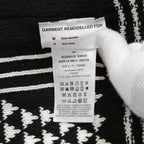 MM6 Maison Margiela エムエムシックス メゾンマルジェラ /  2023SS オーバーサイズ プルオーバー ニット/ size S BLACK x WHITE