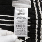 MM6 Maison Margiela エムエムシックス メゾンマルジェラ /  2023SS オーバーサイズ プルオーバー ニット/ size S BLACK x WHITE