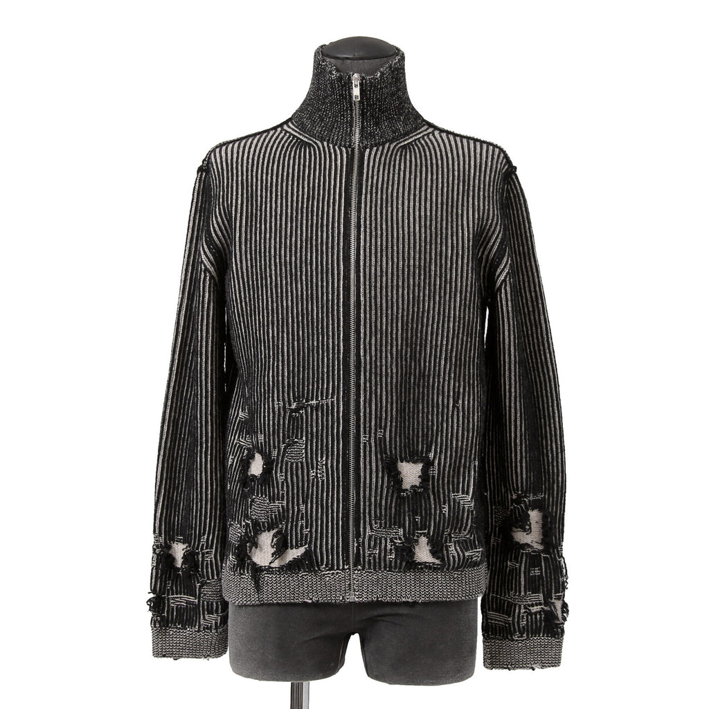 MM6 Maison Margiela エムエムシックス メゾンマルジェラ / 2024AW デストロイ ドライバーズ ニット / size S (BLACK)