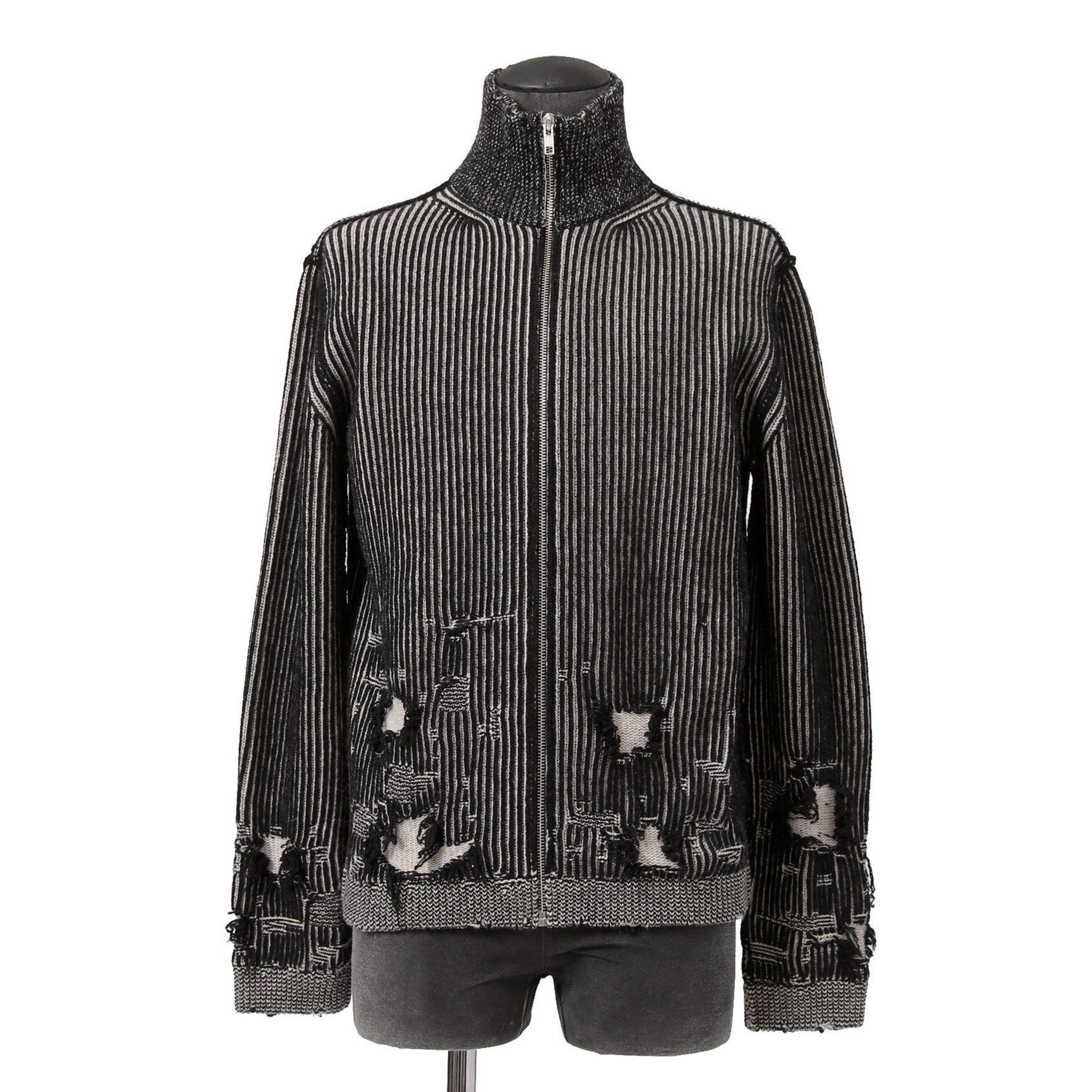 MM6 Maison Margiela エムエムシックス メゾンマルジェラ / 2024AW デストロイ ドライバーズ ニット / size S (BLACK)