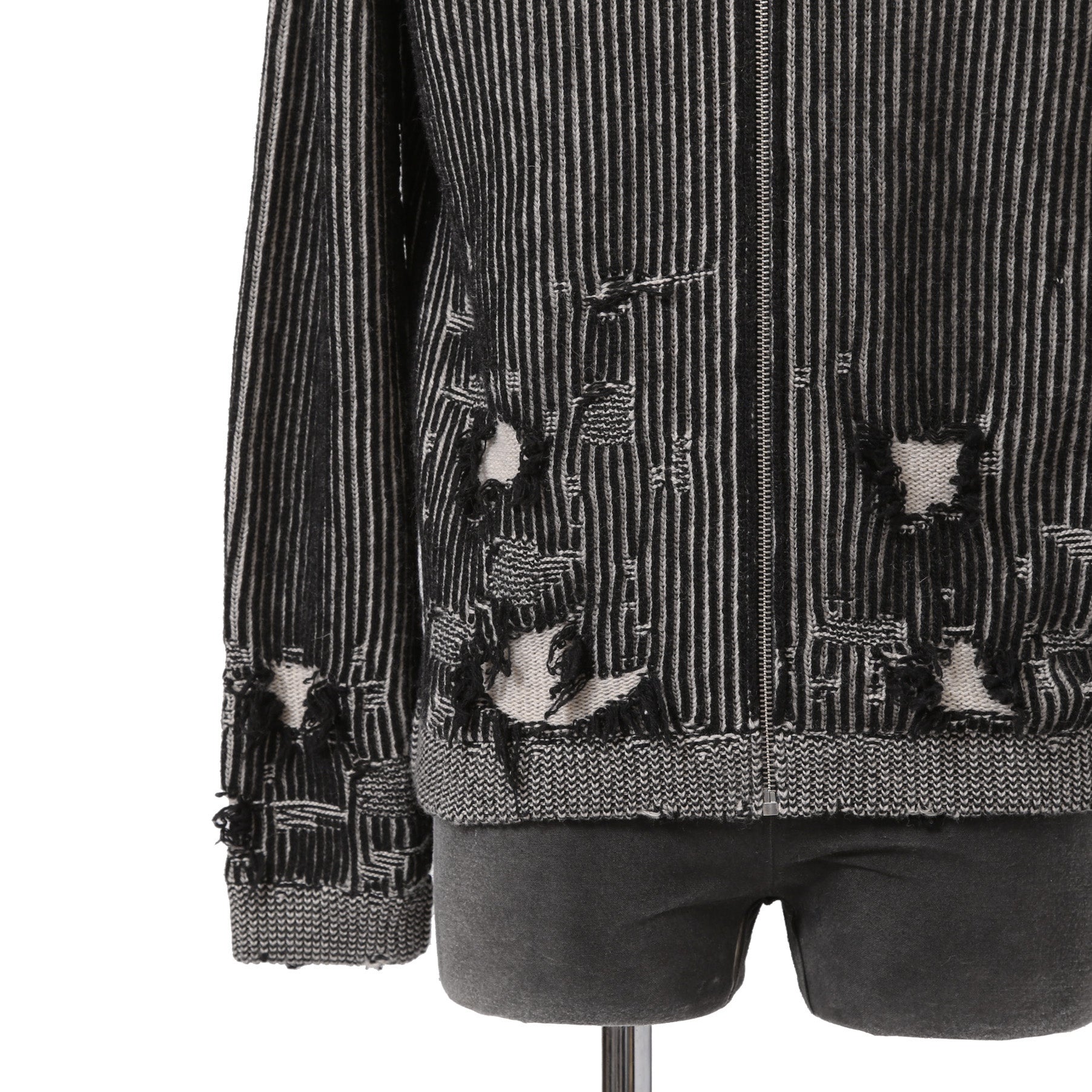 MM6 Maison Margiela エムエムシックス メゾンマルジェラ / 2024AW デストロイ ドライバーズ ニット / size S (BLACK)