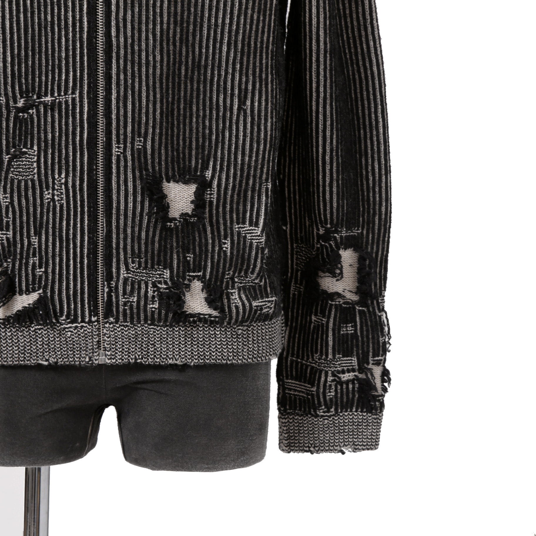MM6 Maison Margiela エムエムシックス メゾンマルジェラ / 2024AW デストロイ ドライバーズ ニット / size S (BLACK)