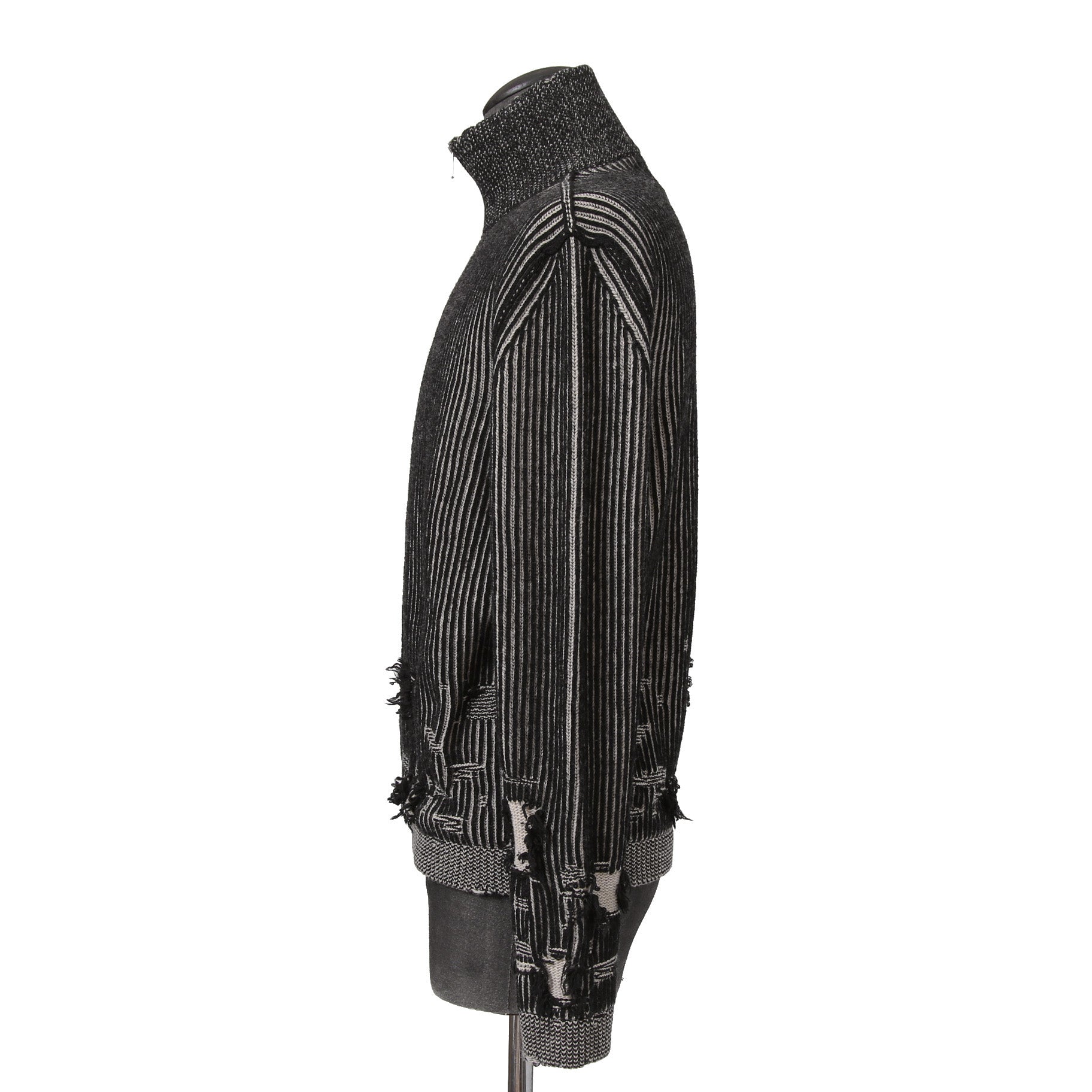 MM6 Maison Margiela エムエムシックス メゾンマルジェラ / 2024AW デストロイ ドライバーズ ニット / size S (BLACK)