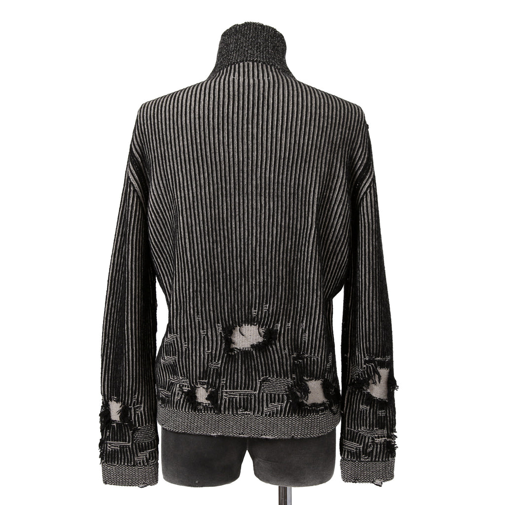 MM6 Maison Margiela エムエムシックス メゾンマルジェラ / 2024AW デストロイ ドライバーズ ニット / size S (BLACK)