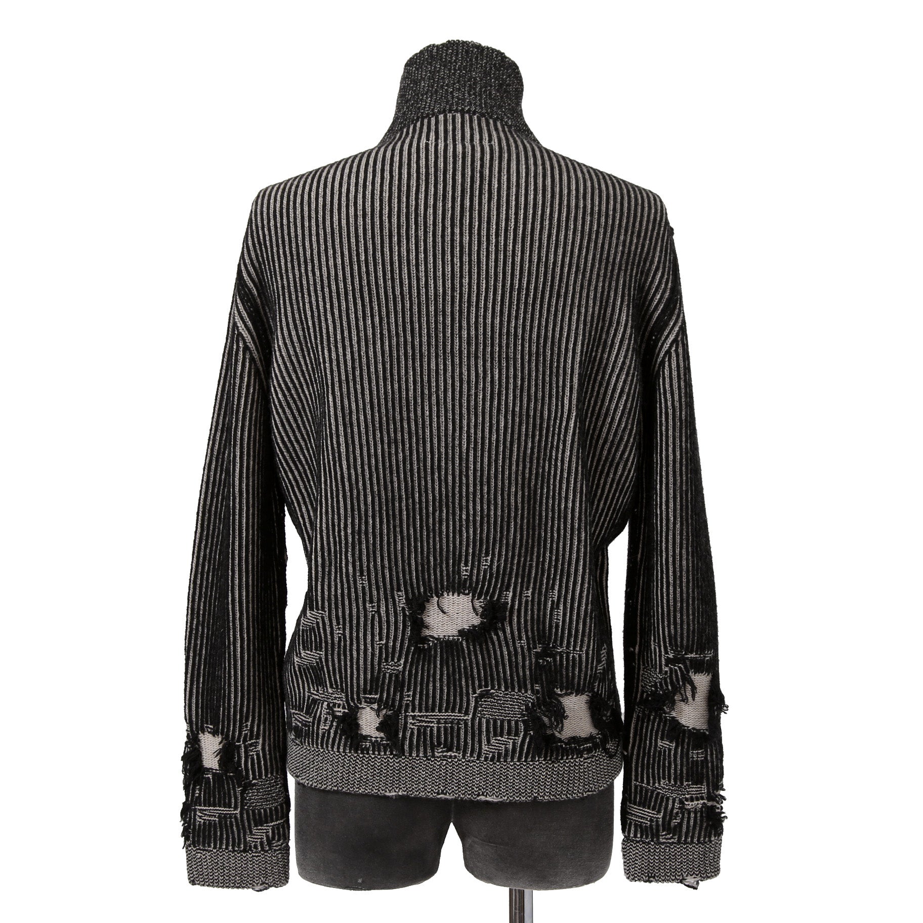 MM6 Maison Margiela エムエムシックス メゾンマルジェラ / 2024AW デストロイ ドライバーズ ニット / size S (BLACK)
