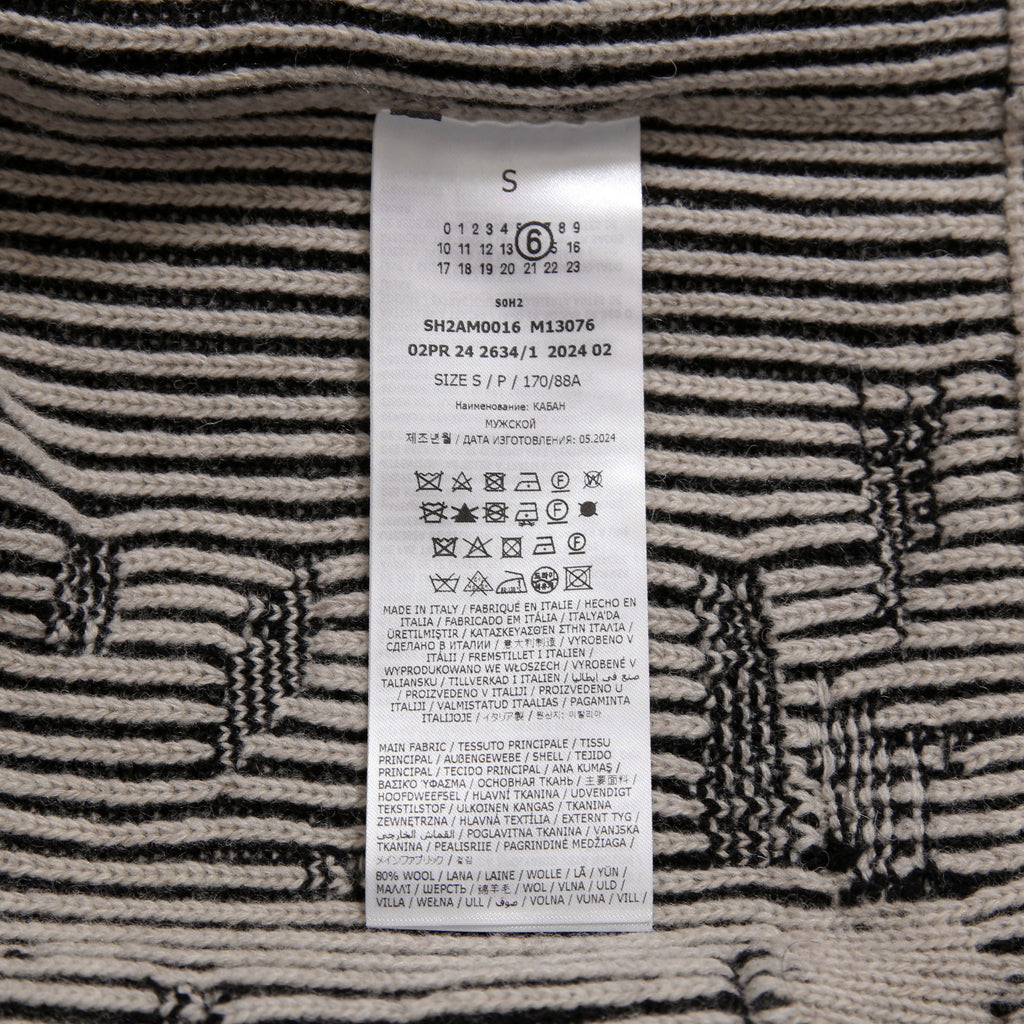 MM6 Maison Margiela エムエムシックス メゾンマルジェラ / 2024AW デストロイ ドライバーズ ニット / size S (BLACK)