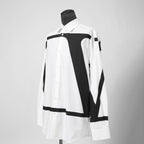 VALENTINO ヴァレンティノ / 21A Vロゴ ビッグプリント ルーズフィット 長袖シャツ / size 39 (WHITE）