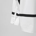 VALENTINO ヴァレンティノ / 21A Vロゴ ビッグプリント ルーズフィット 長袖シャツ / size 39 (WHITE）