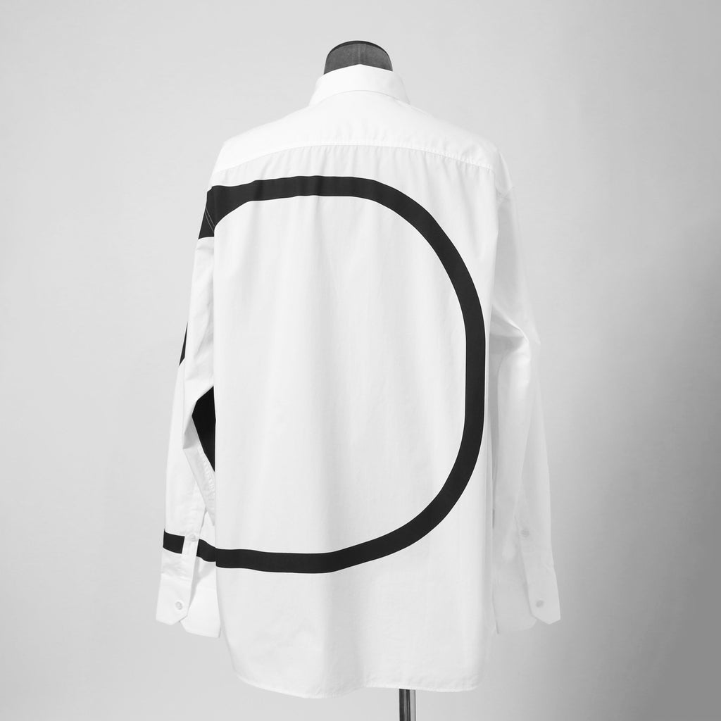 VALENTINO ヴァレンティノ / 21A Vロゴ ビッグプリント ルーズフィット 長袖シャツ / size 39 (WHITE）