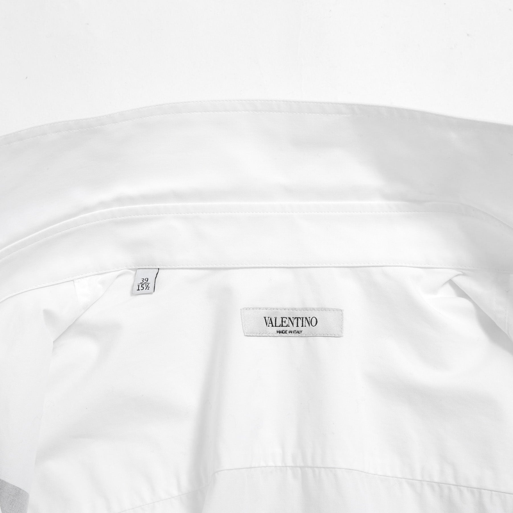 VALENTINO ヴァレンティノ / 21A Vロゴ ビッグプリント ルーズフィット 長袖シャツ / size 39 (WHITE）