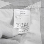 VALENTINO ヴァレンティノ / 21A Vロゴ ビッグプリント ルーズフィット 長袖シャツ / size 39 (WHITE）