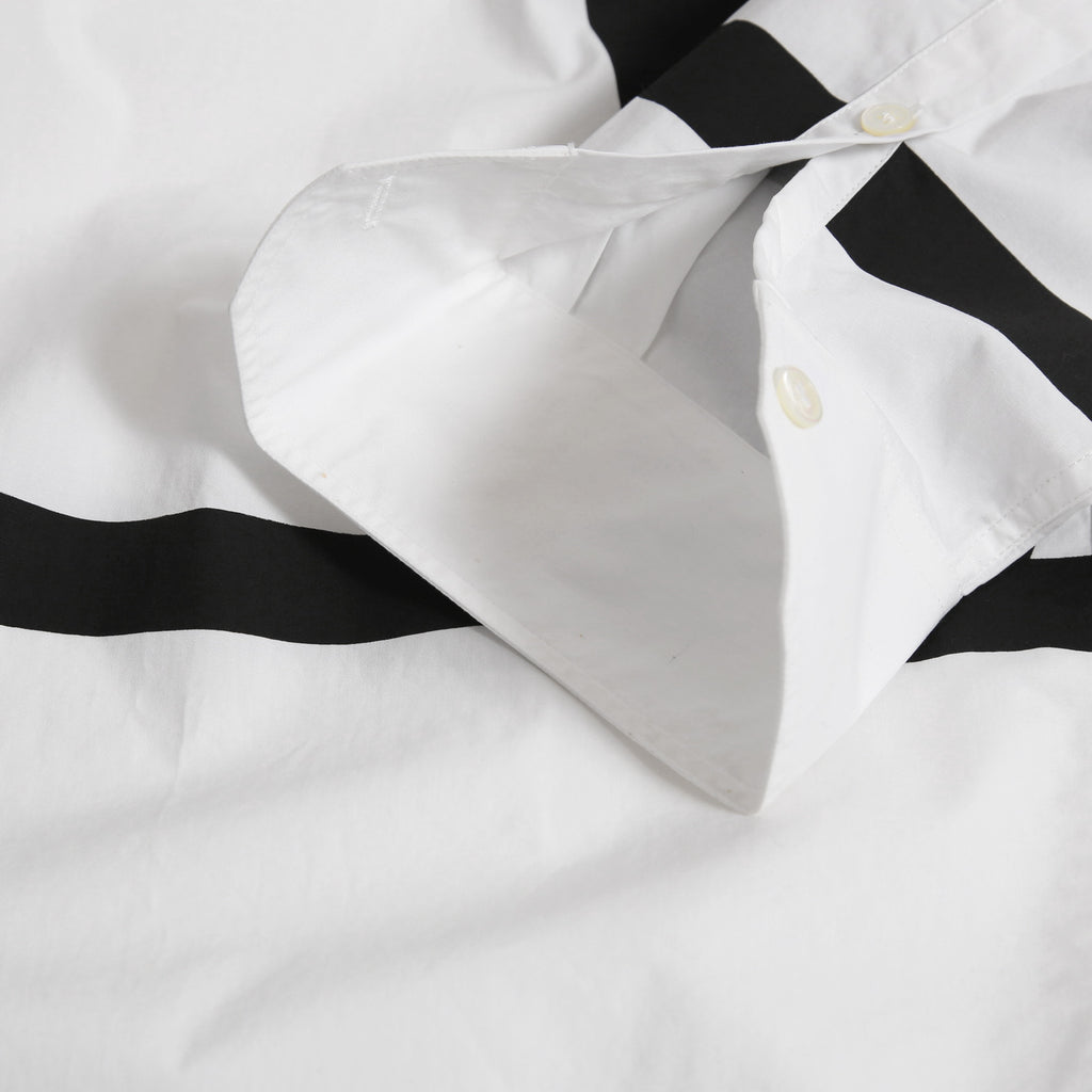 VALENTINO ヴァレンティノ / 21A Vロゴ ビッグプリント ルーズフィット 長袖シャツ / size 39 (WHITE）