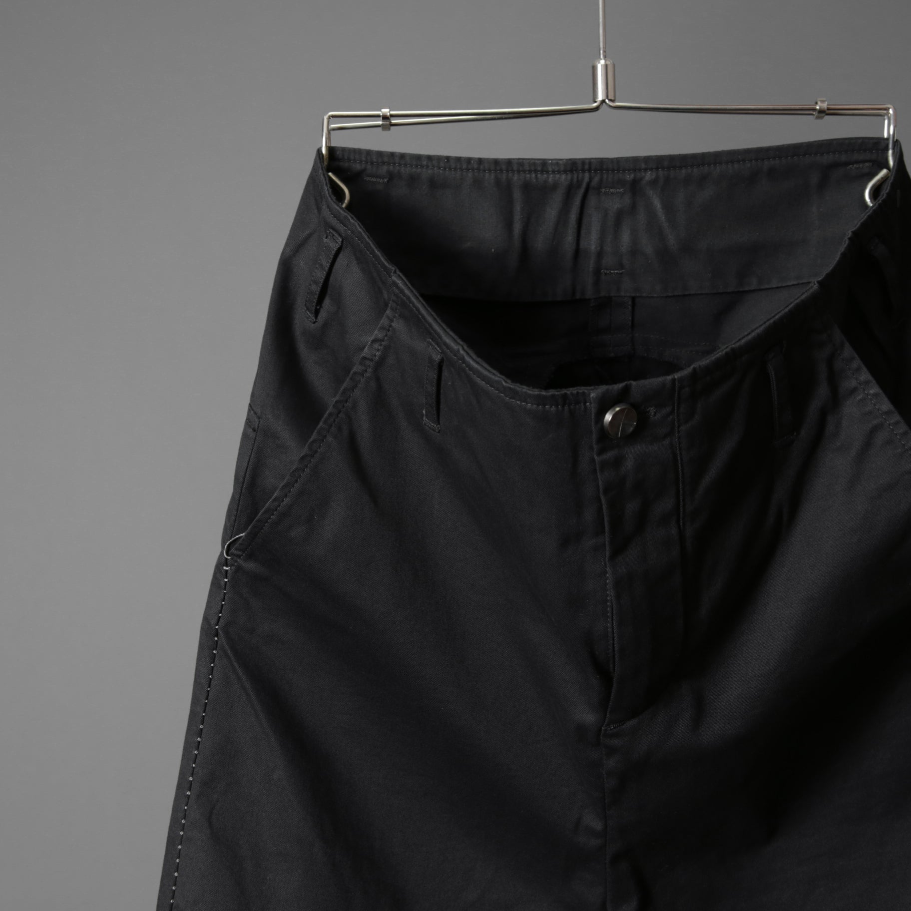 incarnation インカネーション / Long Darts Center Seam Cropped Pants / クロップド パンツ / size S (BLACK)