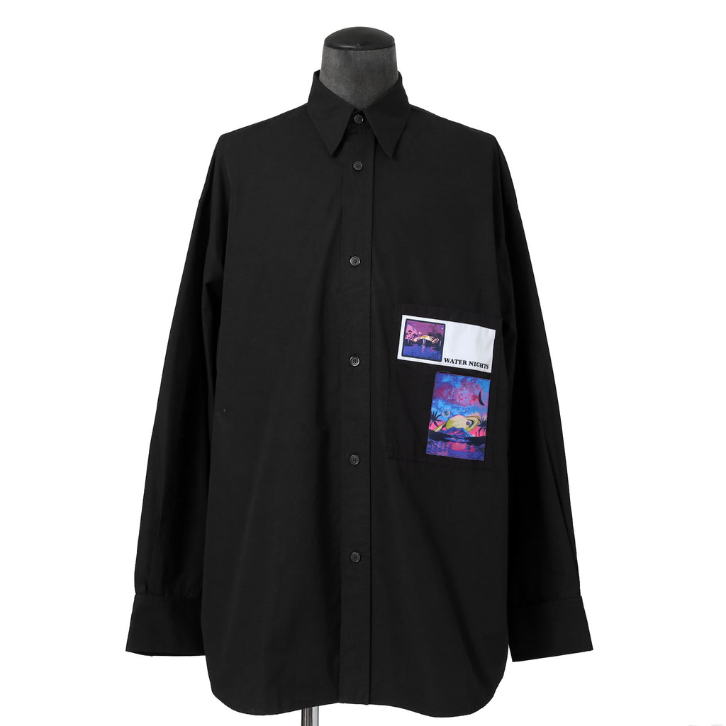 VALENTINO ヴァレンティノ / WATER NIGHTS 長袖シャツ / size 38 (BLACK)
