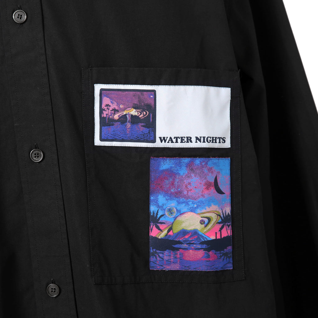 VALENTINO ヴァレンティノ / WATER NIGHTS 長袖シャツ / size 38 (BLACK)