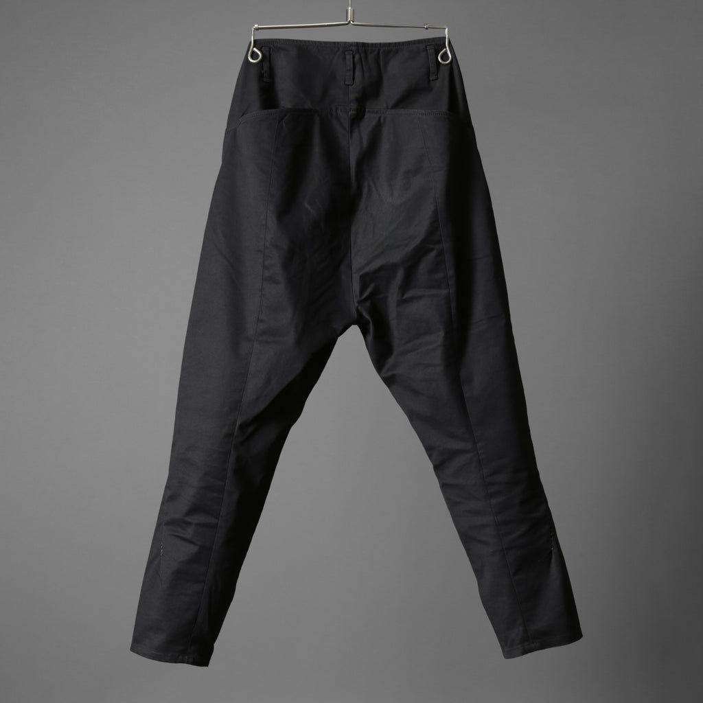 incarnation インカネーション / Long Darts Center Seam Cropped Pants / クロップド パンツ / size S (BLACK)