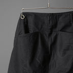 incarnation インカネーション / Long Darts Center Seam Cropped Pants / クロップド パンツ / size S (BLACK)