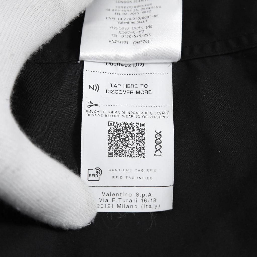 VALENTINO ヴァレンティノ / WATER NIGHTS 長袖シャツ / size 38 (BLACK)