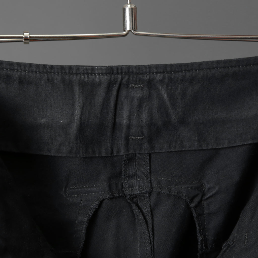 incarnation インカネーション / Long Darts Center Seam Cropped Pants / クロップド パンツ / size S (BLACK)