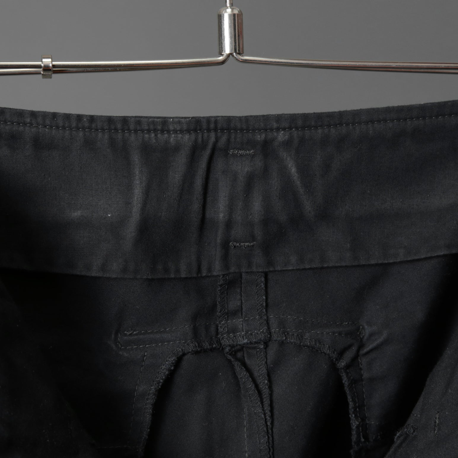 incarnation インカネーション / Long Darts Center Seam Cropped Pants / クロップド パンツ / size S (BLACK)