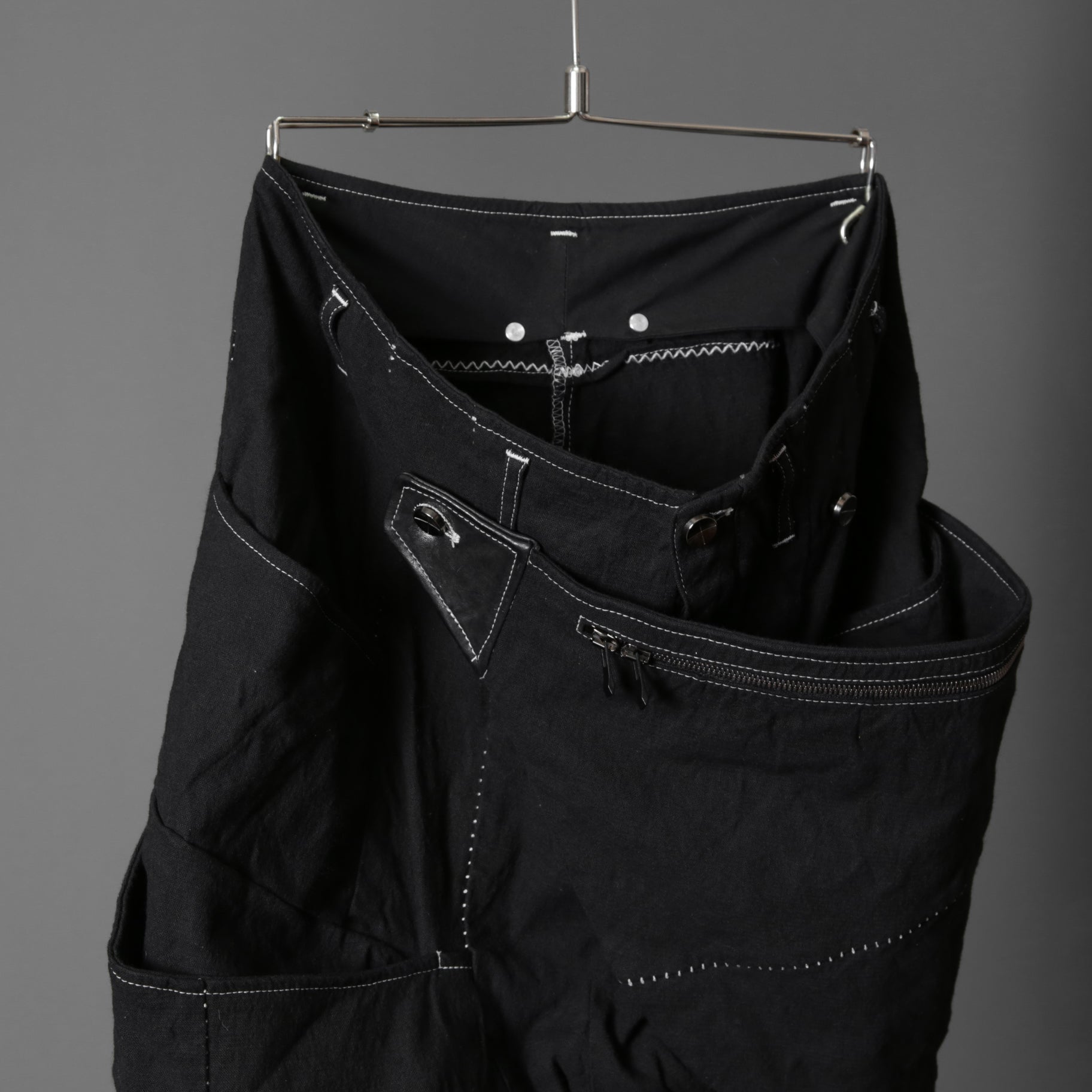incarnation インカネーション / 美品 Garage eden別注/ Object dyed W POCKET with SNAT PACK PANTS / size S (BLACK)
