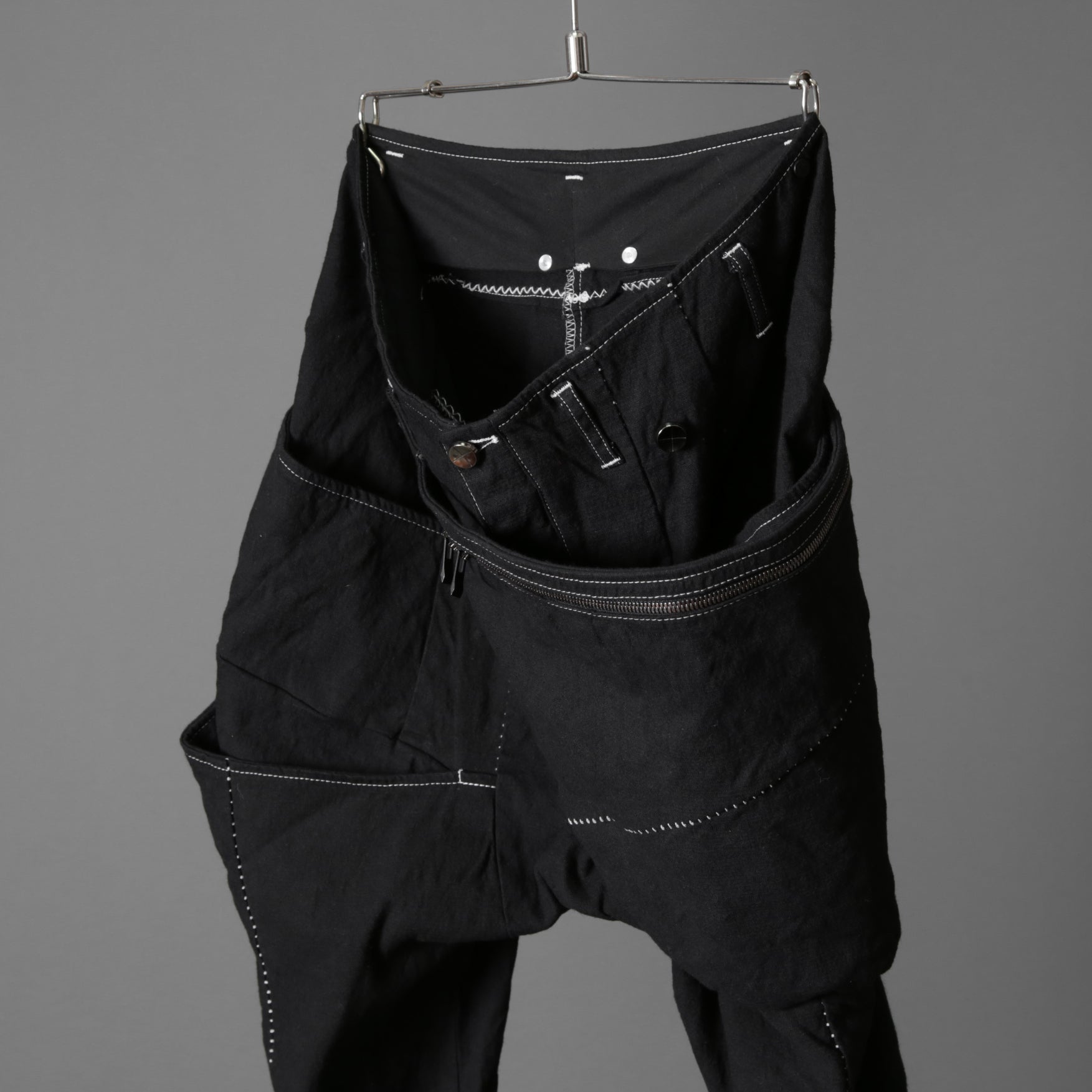 incarnation インカネーション / 美品 Garage eden別注/ Object dyed W POCKET with SNAT PACK PANTS / size S (BLACK)
