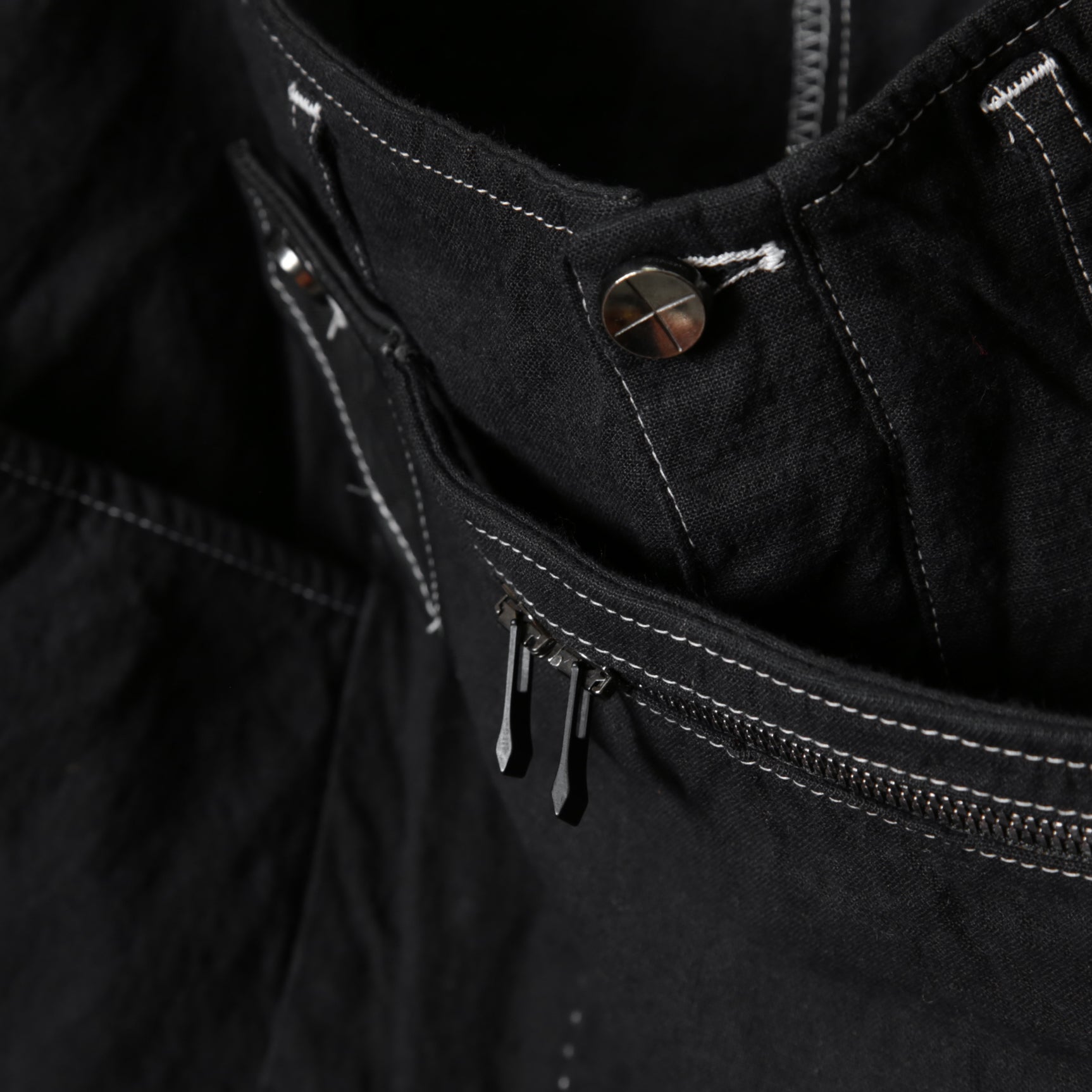 incarnation インカネーション / 美品 Garage eden別注/ Object dyed W POCKET with SNAT PACK PANTS / size S (BLACK)