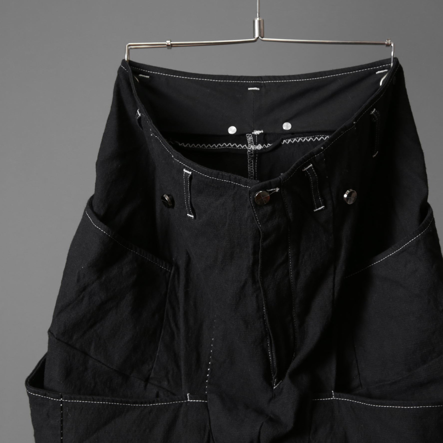 incarnation インカネーション / 美品 Garage eden別注/ Object dyed W POCKET with SNAT PACK PANTS / size S (BLACK)