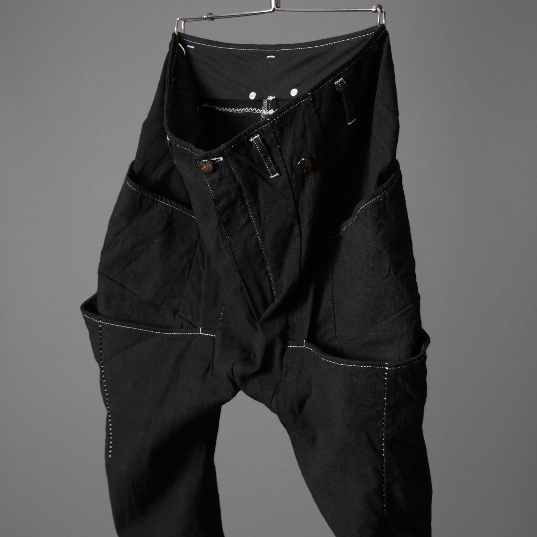 incarnation インカネーション / 美品 Garage eden別注/ Object dyed W POCKET with SNAT PACK PANTS / size S (BLACK)
