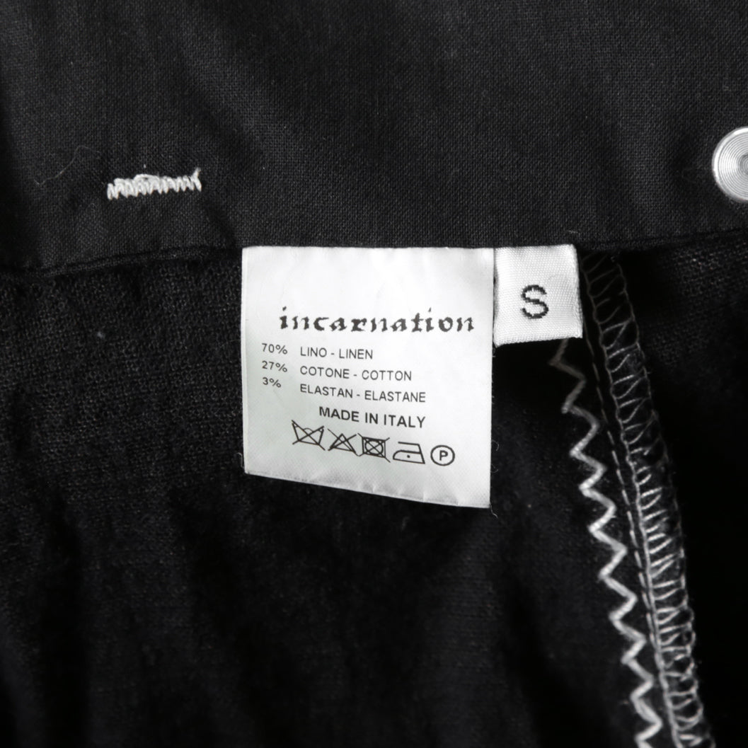 incarnation インカネーション / 美品 Garage eden別注/ Object dyed W POCKET with SNAT PACK PANTS / size S (BLACK)