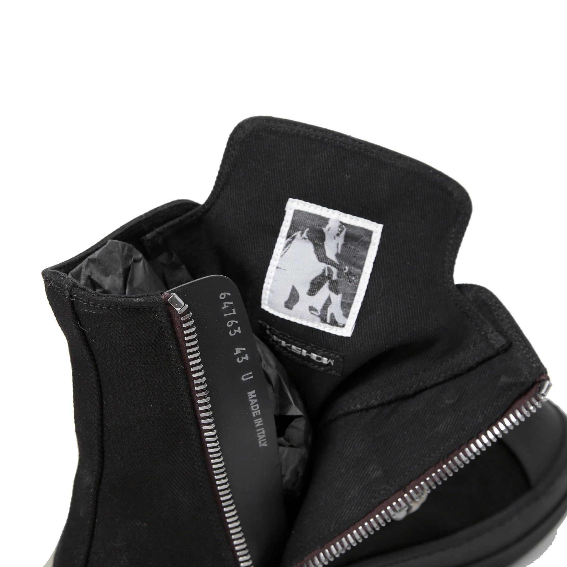 試着のみ新品 Rick Owens DRKSHDW リックオウエンス ダークシャドウ / Hexa Sneakers / size 43 (BLACK) シューズ