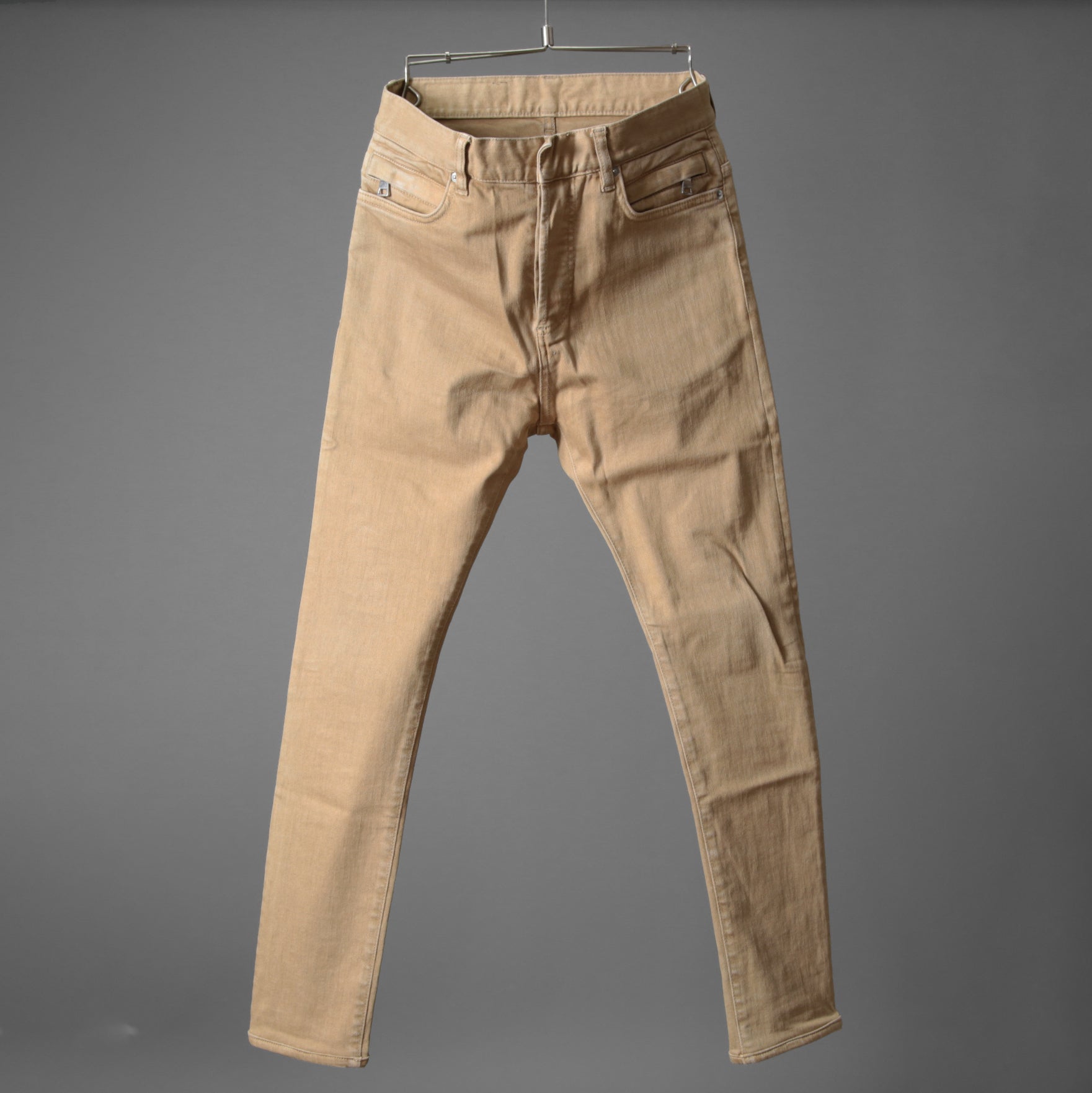 BALMAIN バルマン / 美品 スキニー デニムパンツ / ストレッチ パンツ / size28 (BEIGE)