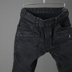BALMAIN バルマン / ブラックバイカーデニム パンツ / S5HT551C710 / size 29 (BLACK）