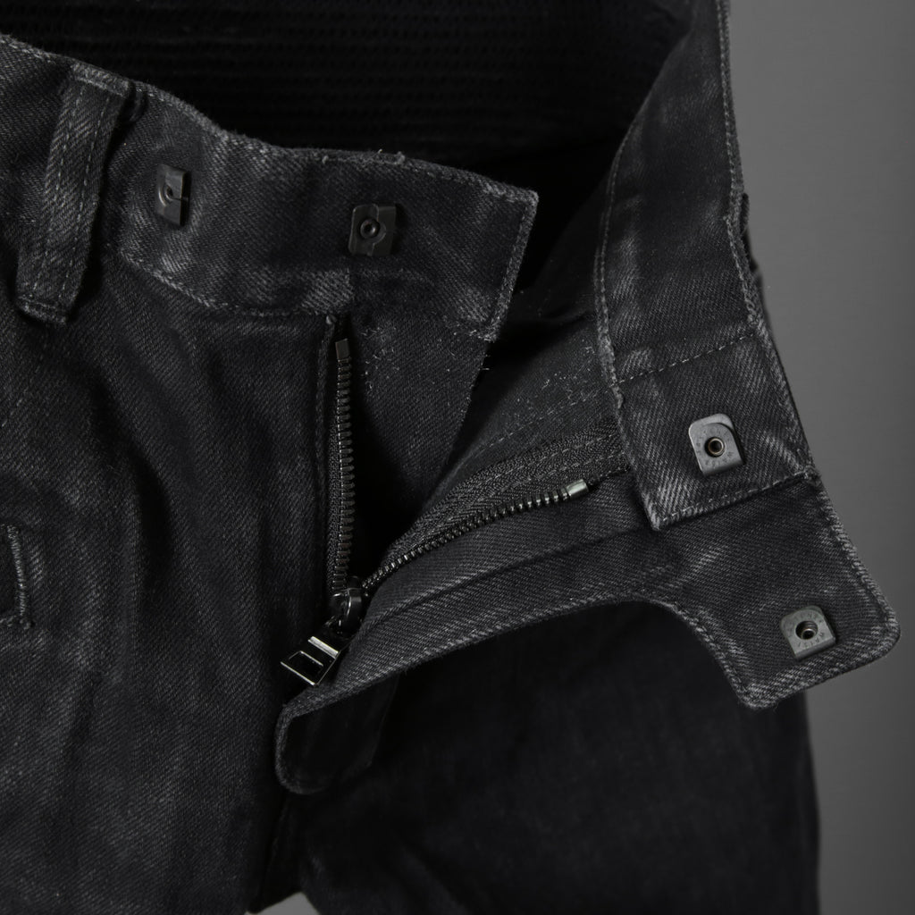 BALMAIN バルマン / ブラックバイカーデニム パンツ / S5HT551C710 / size 29 (BLACK）