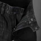 BALMAIN バルマン / ブラックバイカーデニム パンツ / S5HT551C710 / size 29 (BLACK）