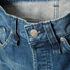 STRUM ストラム / 22AW 美品 12.5oz オーガニックコットン ストレッチデニム 1977 レギュラーストレート ユーズド加工 / size 30 (INDIGO)