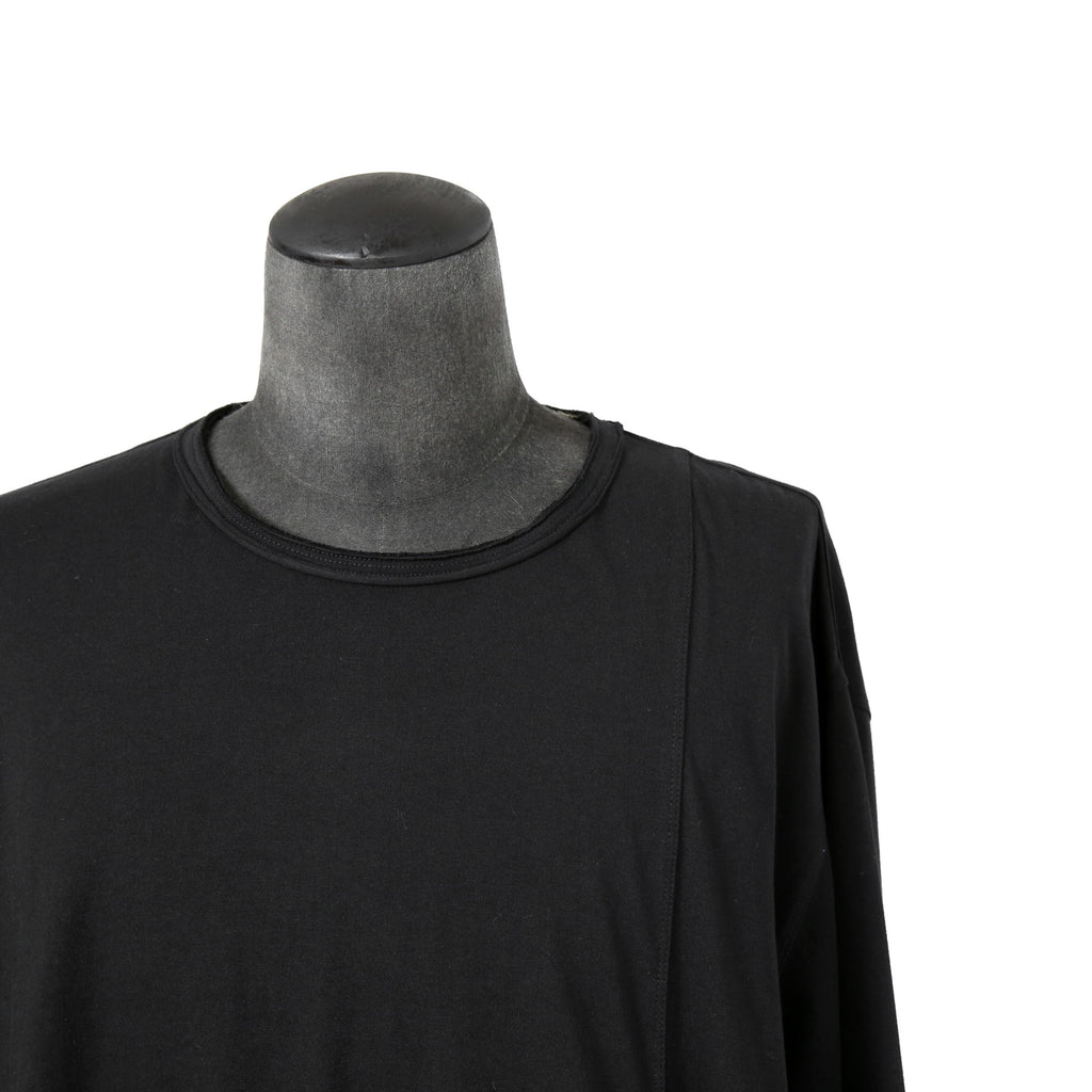 美品 ZIGGY CHEN ジギーチェン / 2024AW バックプリント 長袖Tシャツ / size 46 （BLACK）
