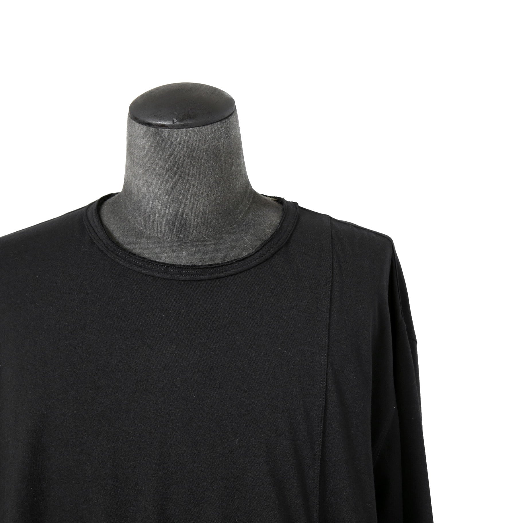 美品 ZIGGY CHEN ジギーチェン / 2024AW バックプリント 長袖Tシャツ / size 46 （BLACK）